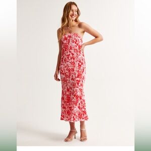A&F Giselle Pleat Release Midi Dress